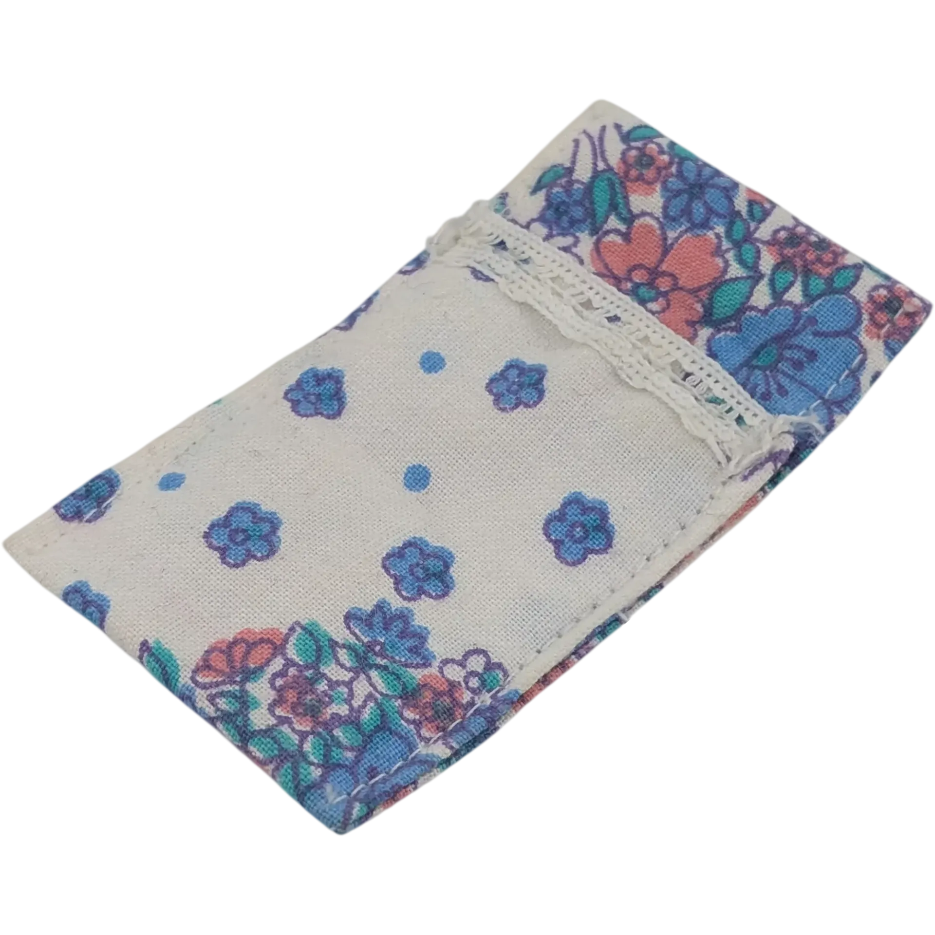 Lego Duplo Stoff Schlafsack für Bett oder Kinderwagen Größe ca. 8x4cm Weiß mit Blumen