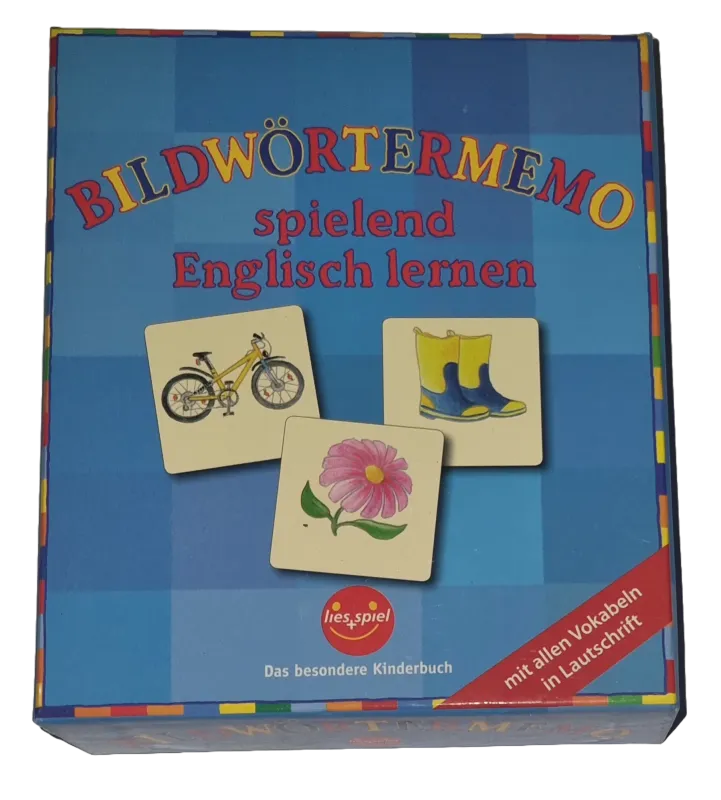 Lies + Spiel Bildwörtermemo Deutsch-Englisch