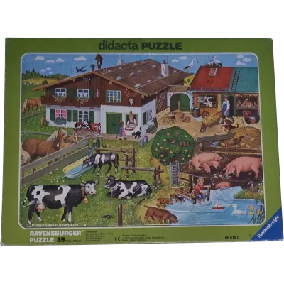 Ravensburger Rahmenpuzzle Didacta Tierfamilien 35 Teile 066186