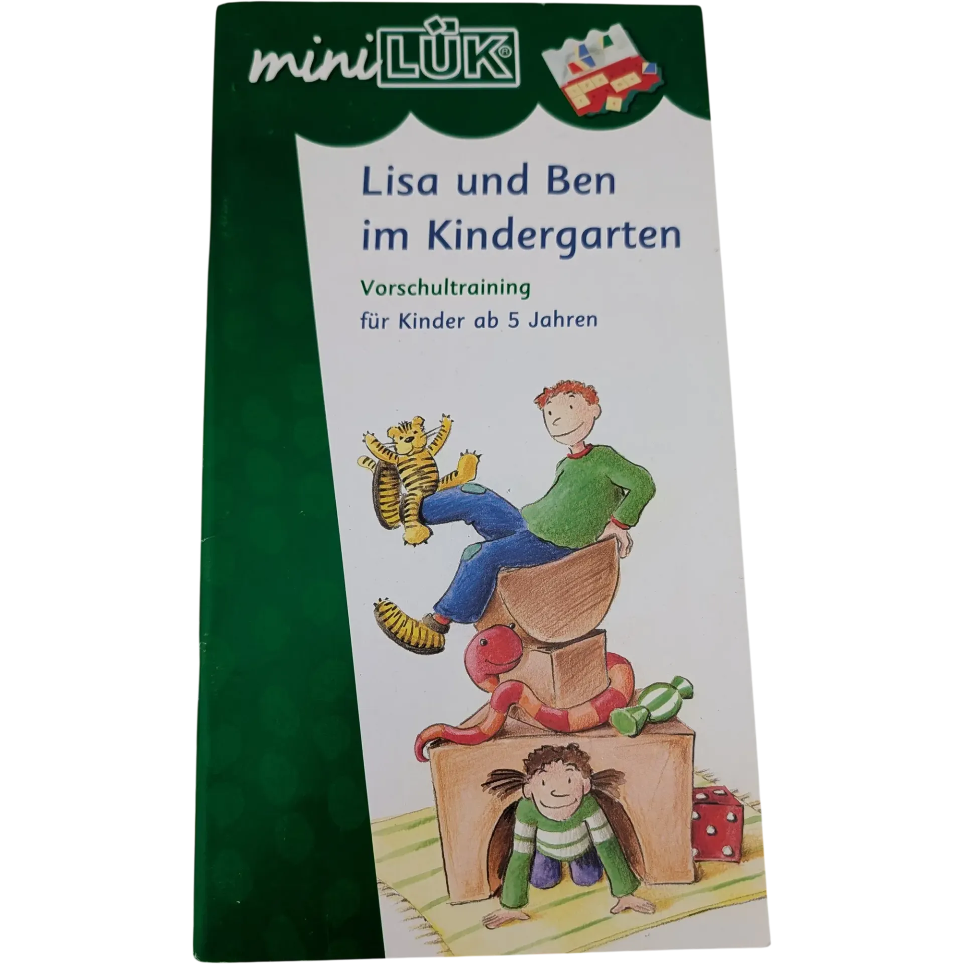 Mini Lük Heft Lisa und Ben im Kindergarten Vorschultraining