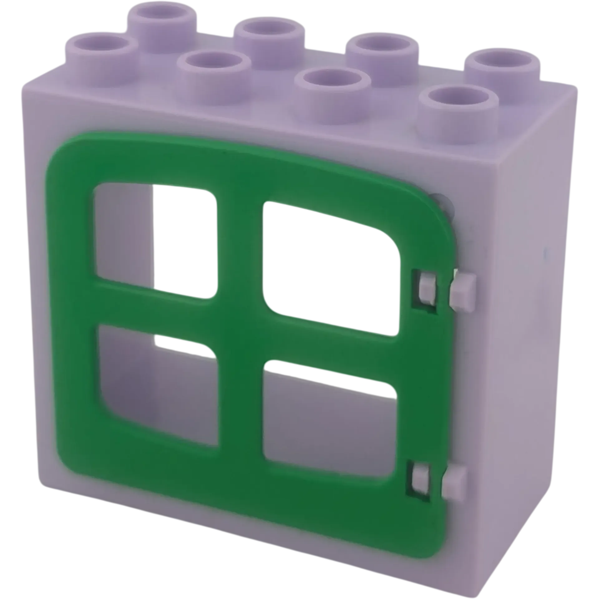 Lego Duplo 61649 Fensterrahmen Lavendel Helllila 2x4 mit vier kleinen Fenstern Mittelgrün