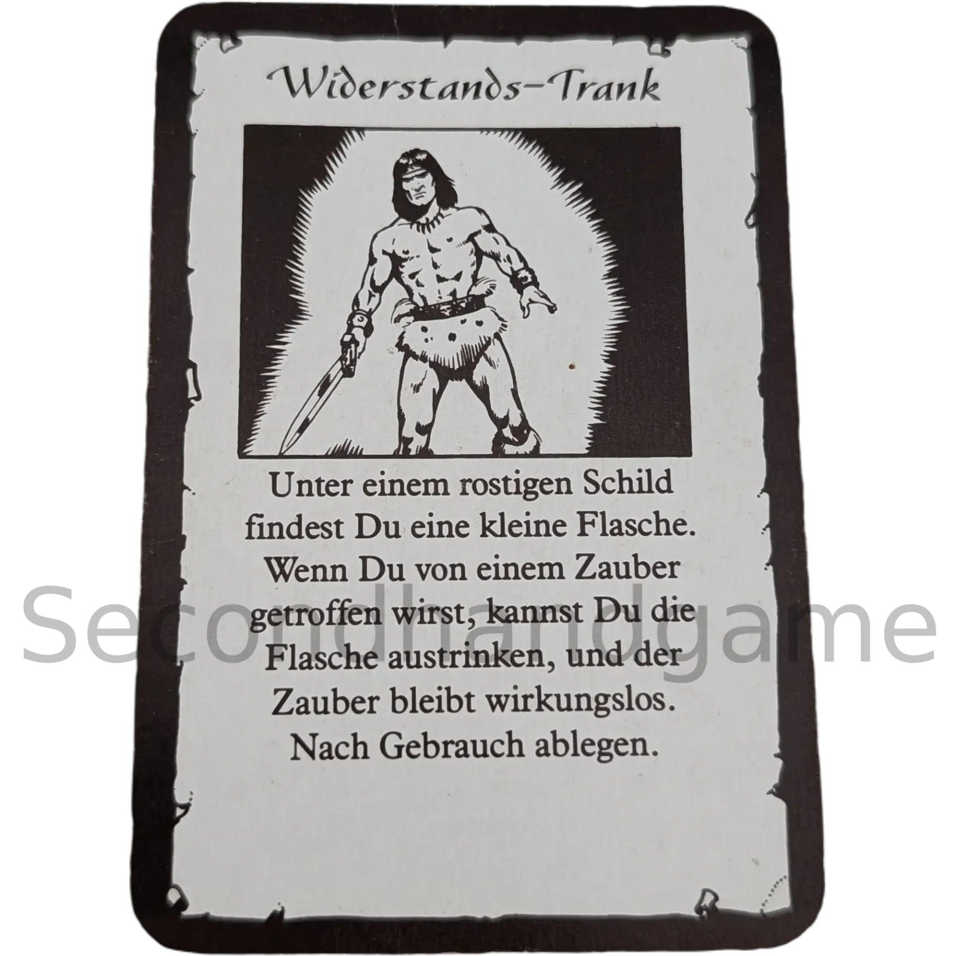 MB Hero Quest Master Schatzkarte Widerstands-Trank