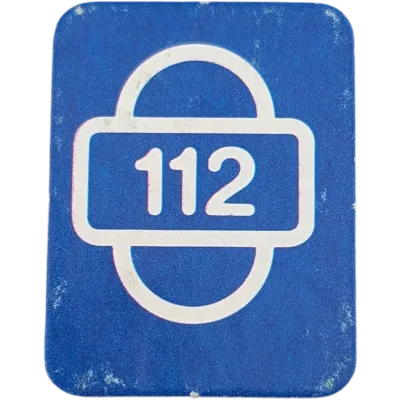 Ravensburger Scotland Yard Ersatzteile Blau Startkarte Zahl Einhundertzwölf 112