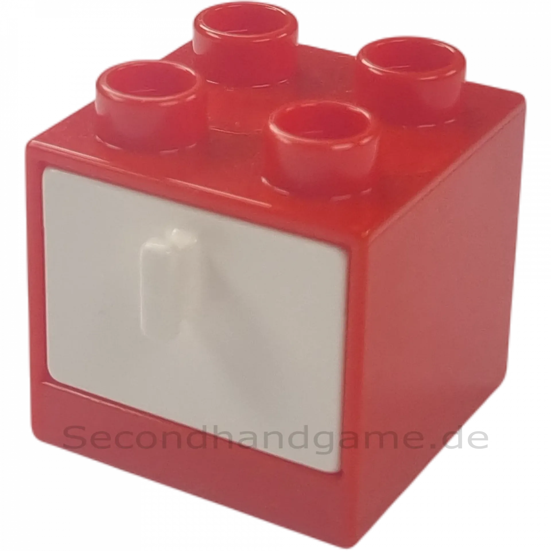 Lego Duplo 4890 Regal Schrank Rot mit Schublade Weiß