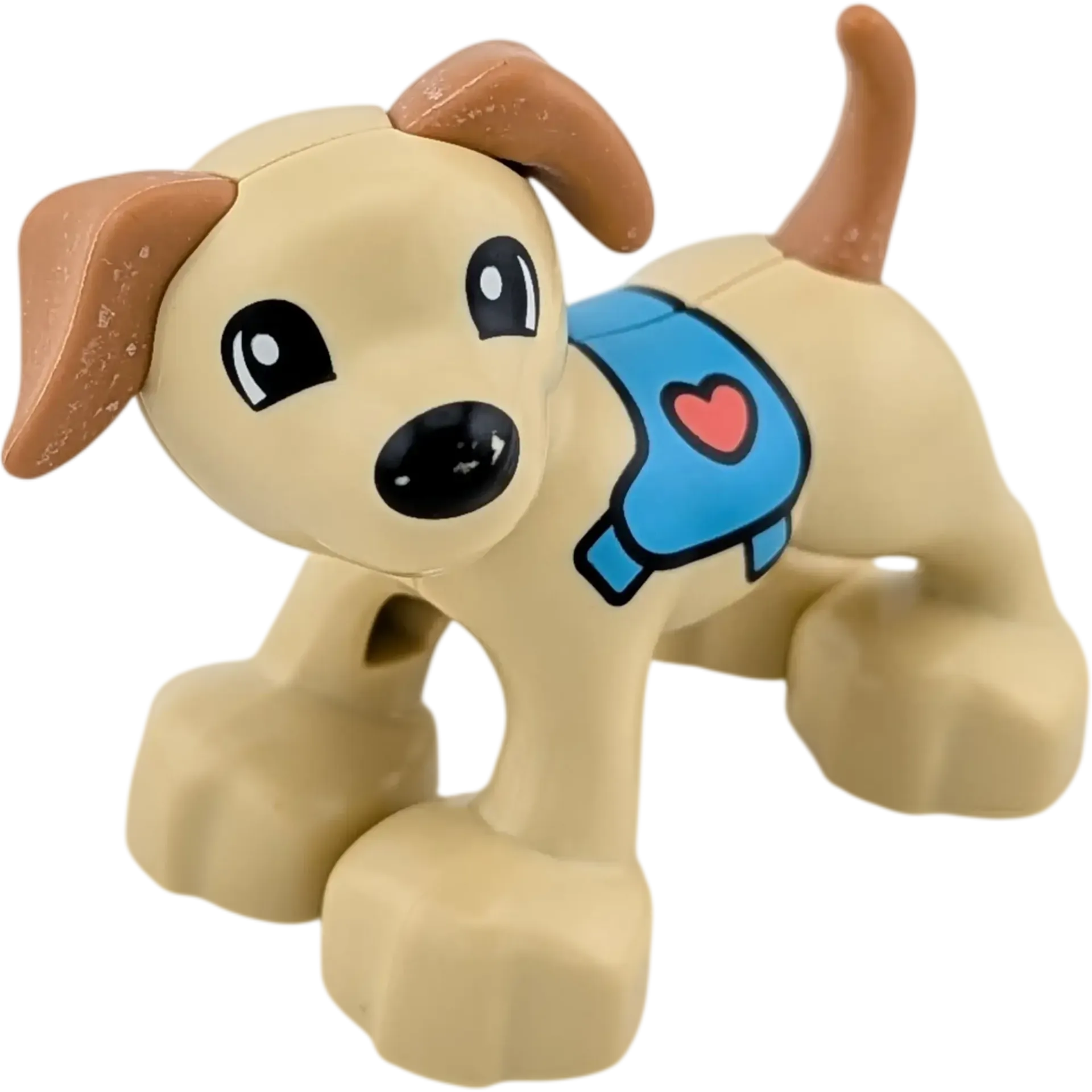Lego Duplo Hund mit Geschirr und Herz