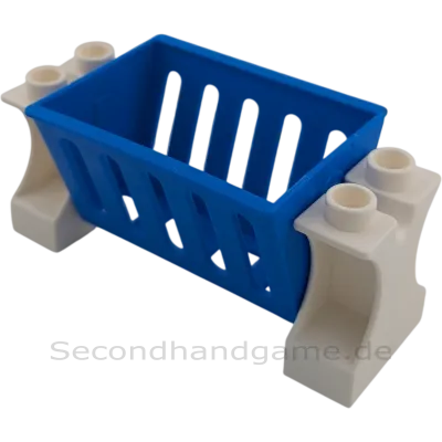 Lego Duplo Heuraufe mit Ständer Blau Weiß