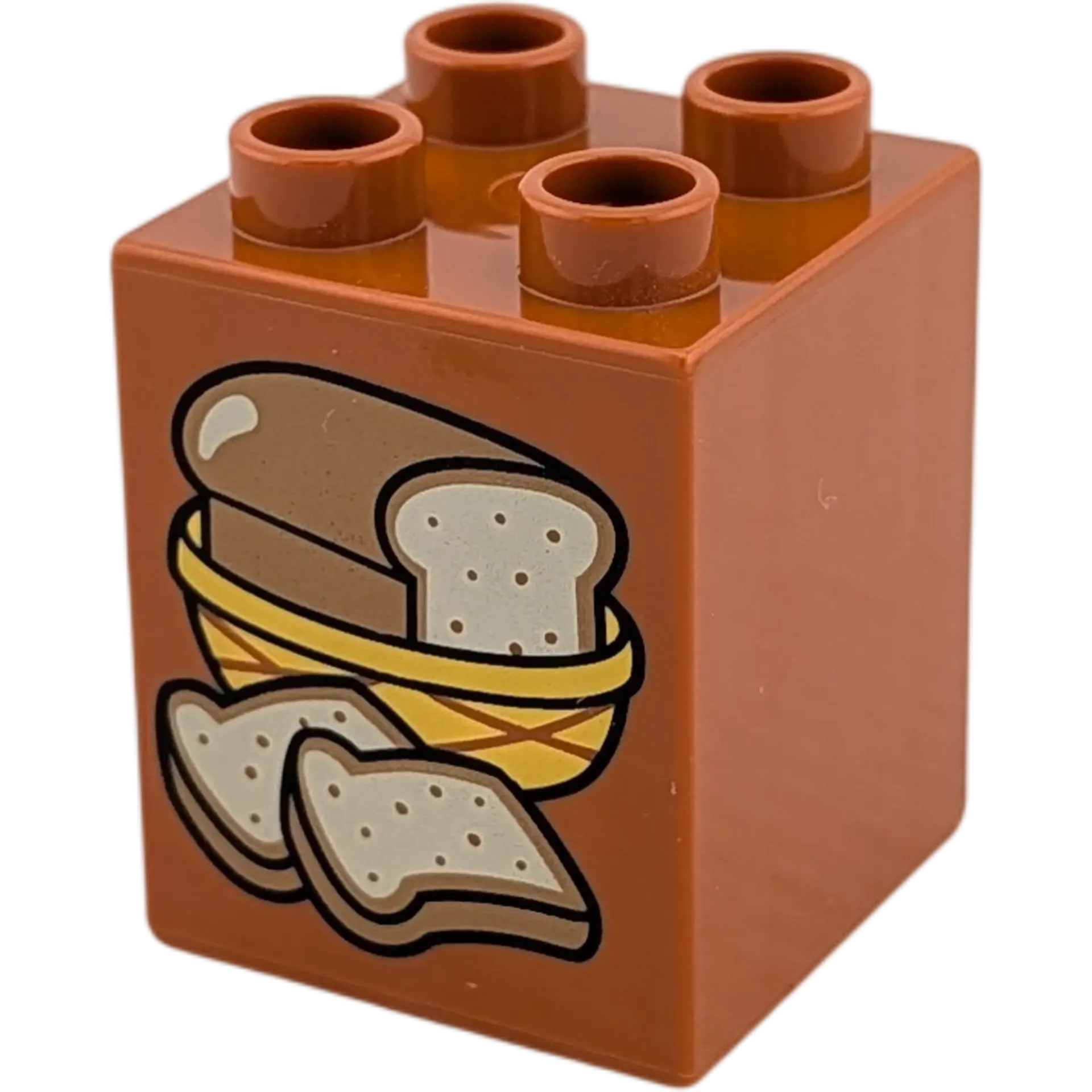 Lego Duplo 2x2x2 Stein Braun Brot