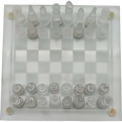 Schach Spiel Glas