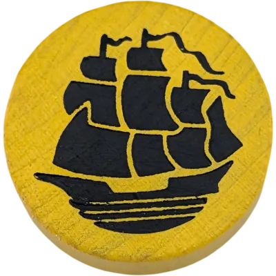 Piratenspiel Ersatzteil Spielstein Holz Piratenschiff