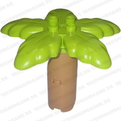 Lego Duplo Palme Stamm Hellbraun Hellgrüne Blätter