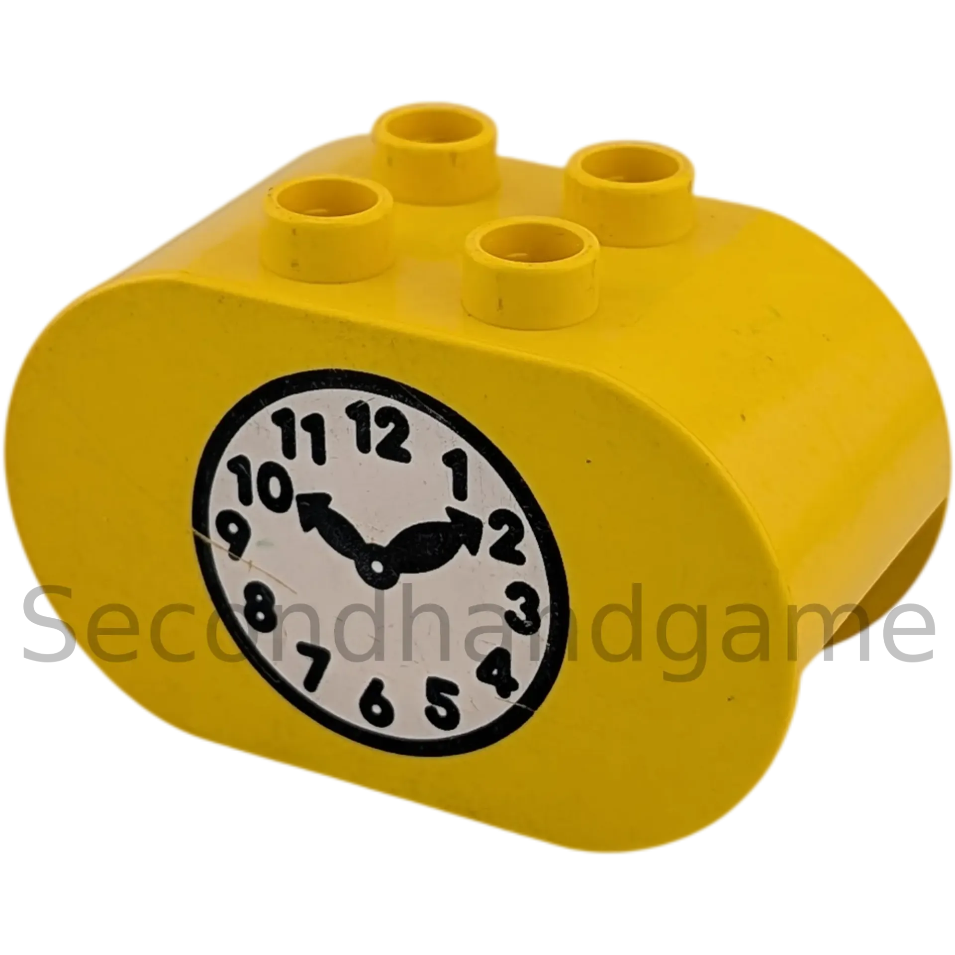 Lego Duplo Stein 2x4x2 Gelb mit Uhr 6448