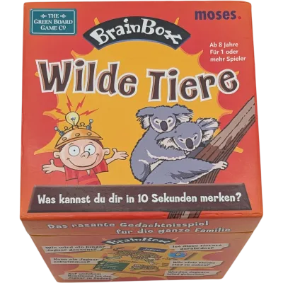 Moses Brain Box Wilde Tiere Was kannst du dir in 10 Sekunden merken?