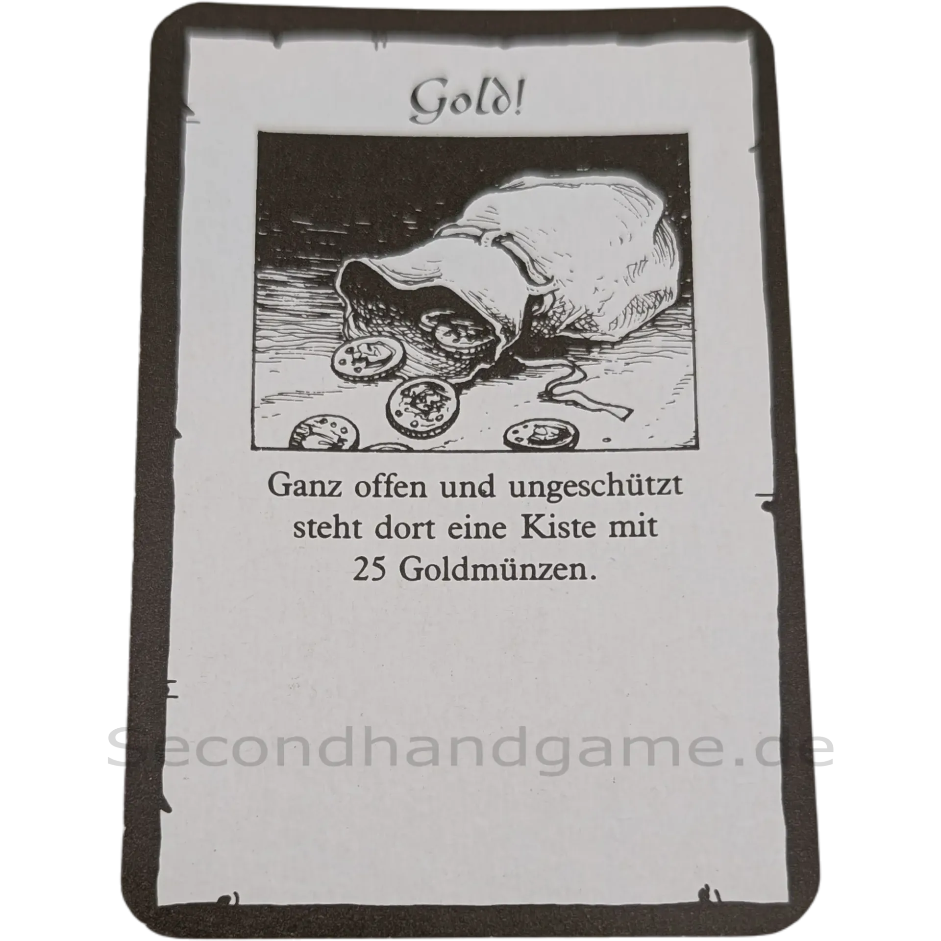 MB Hero Quest Master Ersatzteil Schatzkarte Gold