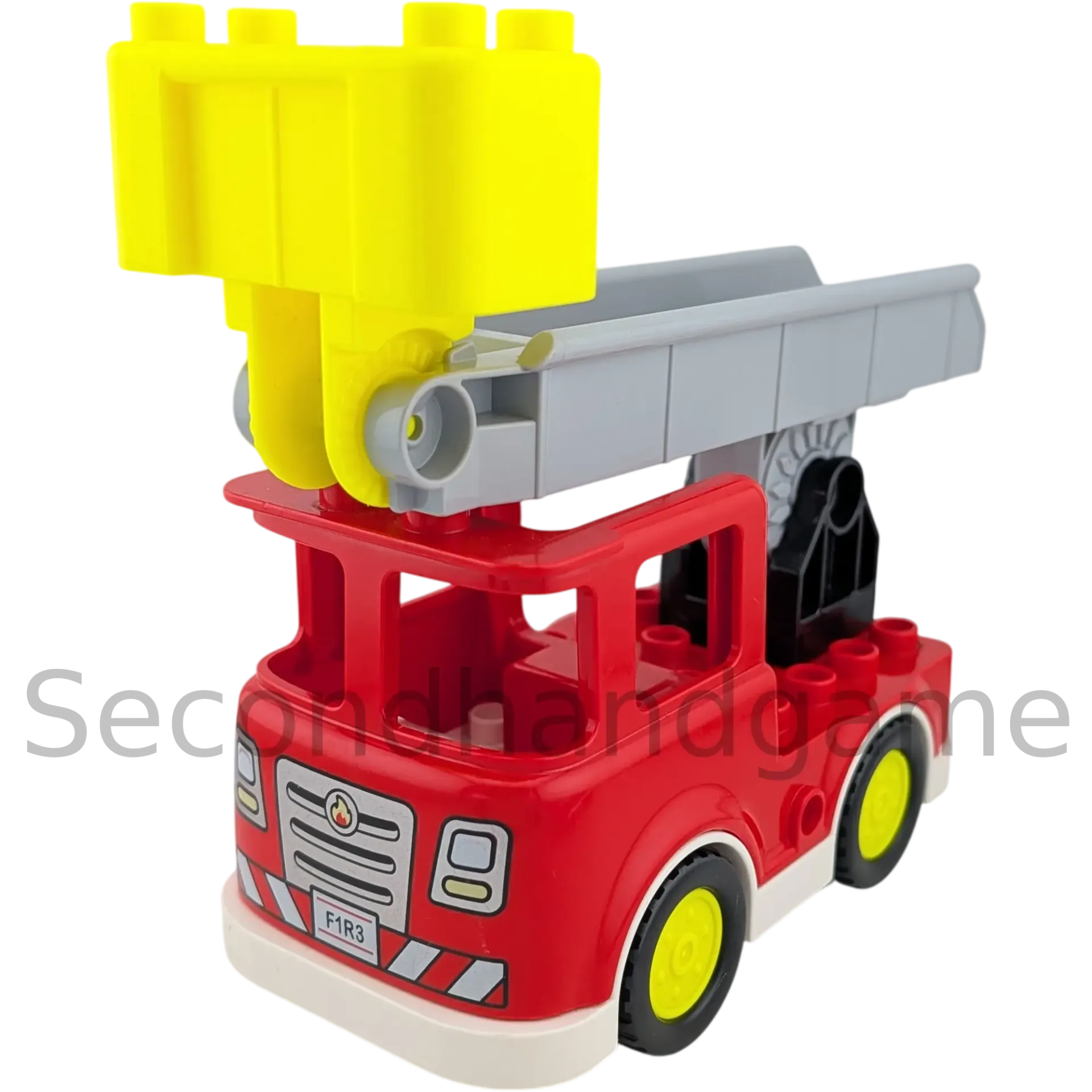 Lego Duplo Lastwagen Feuerwehrauto Rot Weiß mit Leiter
