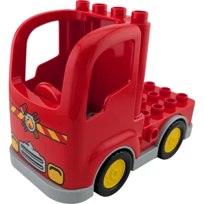 Lego Duplo Lastwagen Feuerwehrauto Rot 