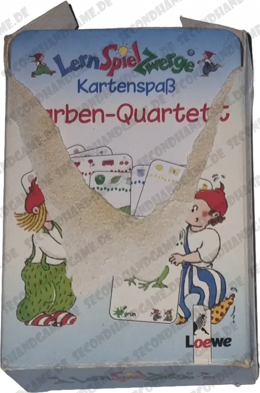 Loewe Lern Spiel Zwerge Kartenspaß Farben Quartett
