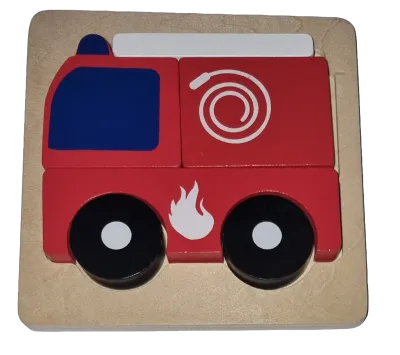 Delta Sport Holzpuzzle 5 Teile Feuerwehrauto