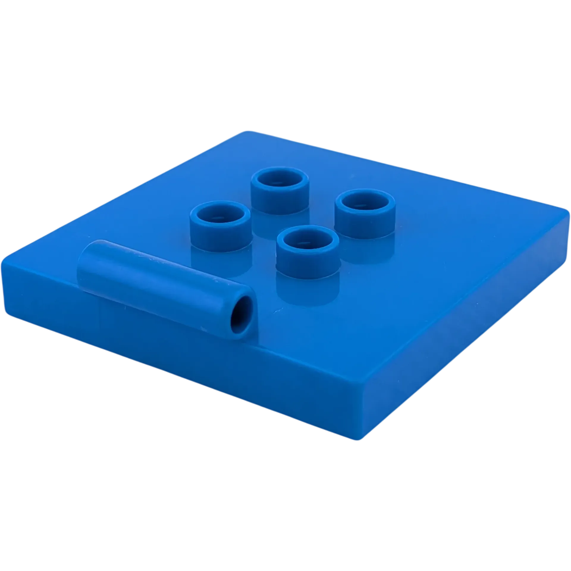 Lego Duplo 89465 Dunkelblau mit 4 Noppen in der Mitte und Scharnier für Kipp Aufsatz Auto Truck Container