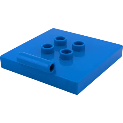 Lego Duplo 89465 Dunkelblau mit 4 Noppen in der Mitte und Scharnier für Kipp Aufsatz Auto Truck Container