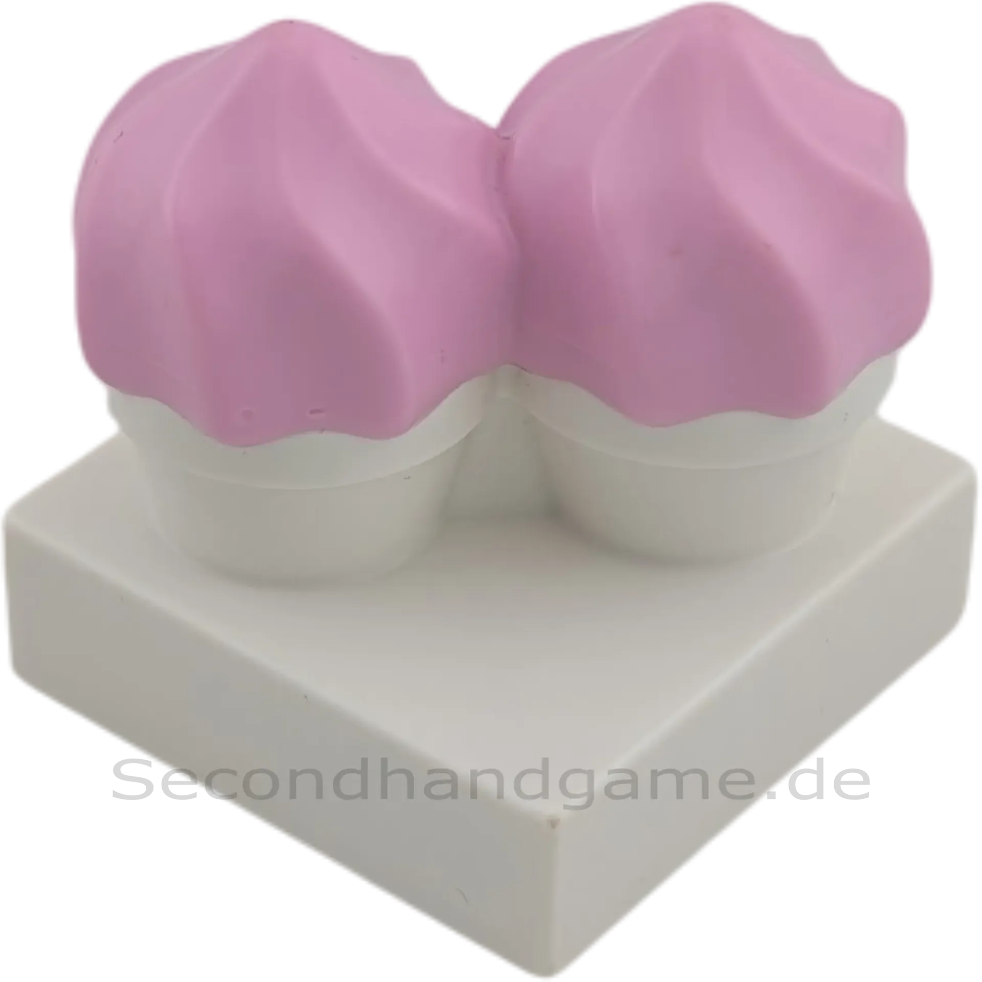 Lego Duplo 65188 Platte mit zwei Cupcakes Weiß Pink