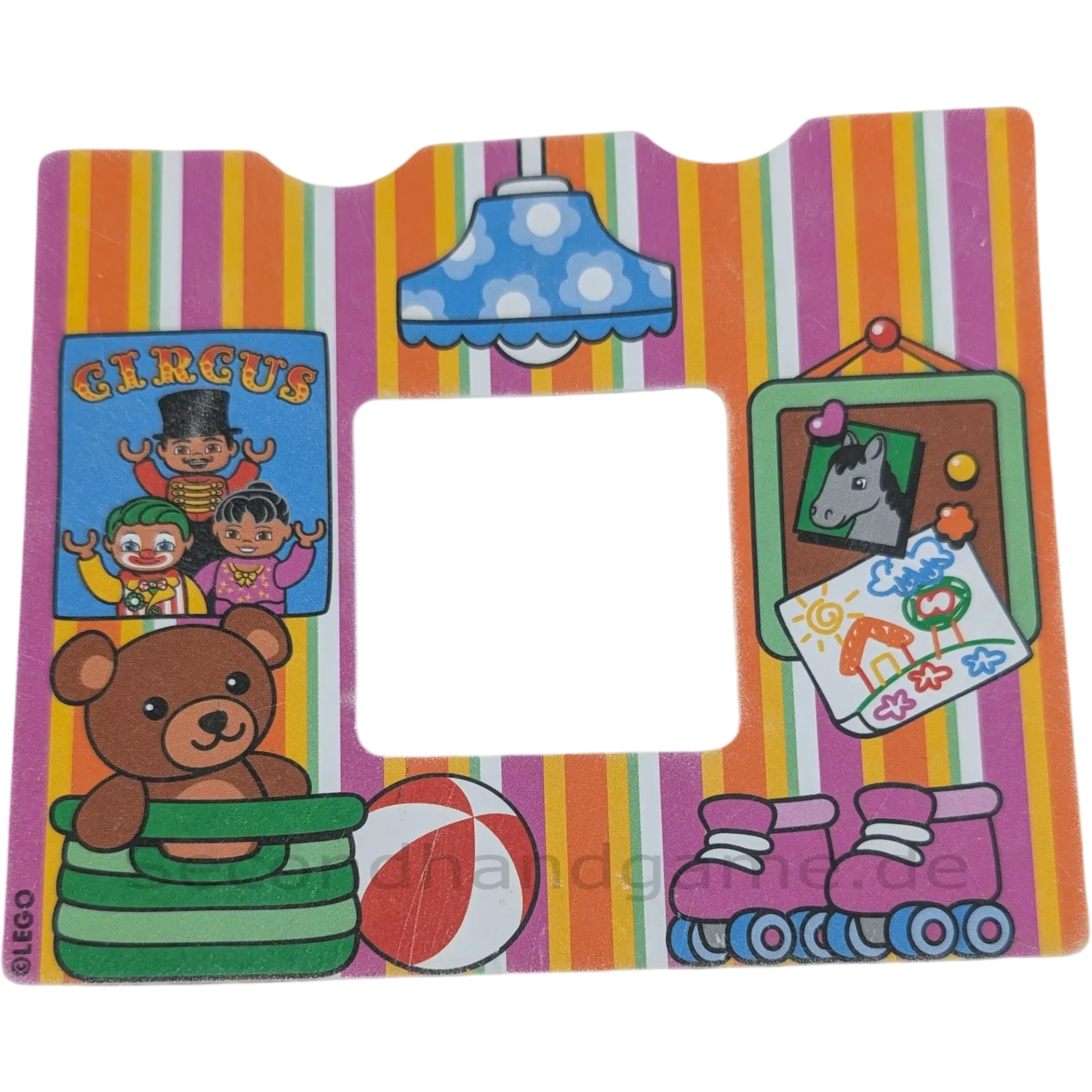 Lego Duplo Kulissen-Tapete / Einlage – Kinderzimmer (Teile-Nr. 13586pb03 / Set 10505)