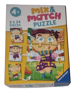Ravensburger Mix & Match Puzzle 3 x 24 Teile 051960 Kunterbunte Kleider