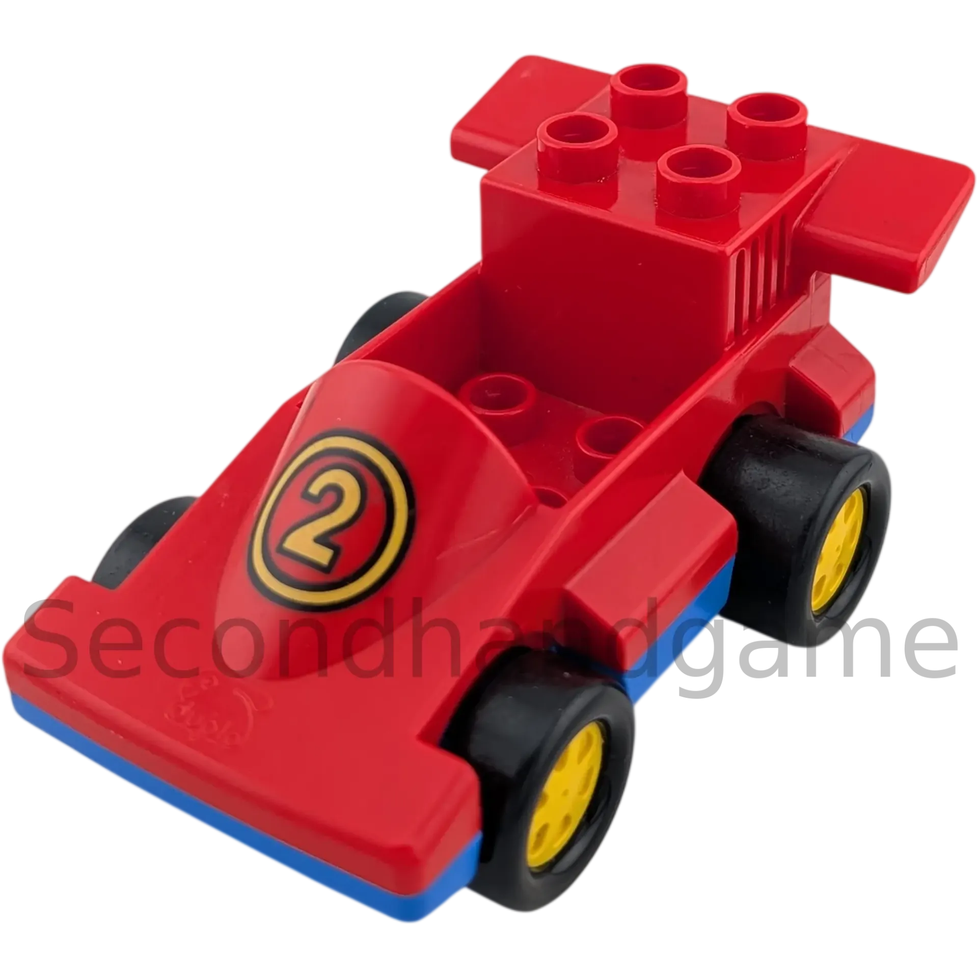 Lego Duplo Auto Rennauto Rennwagen Rot Zahl 2 