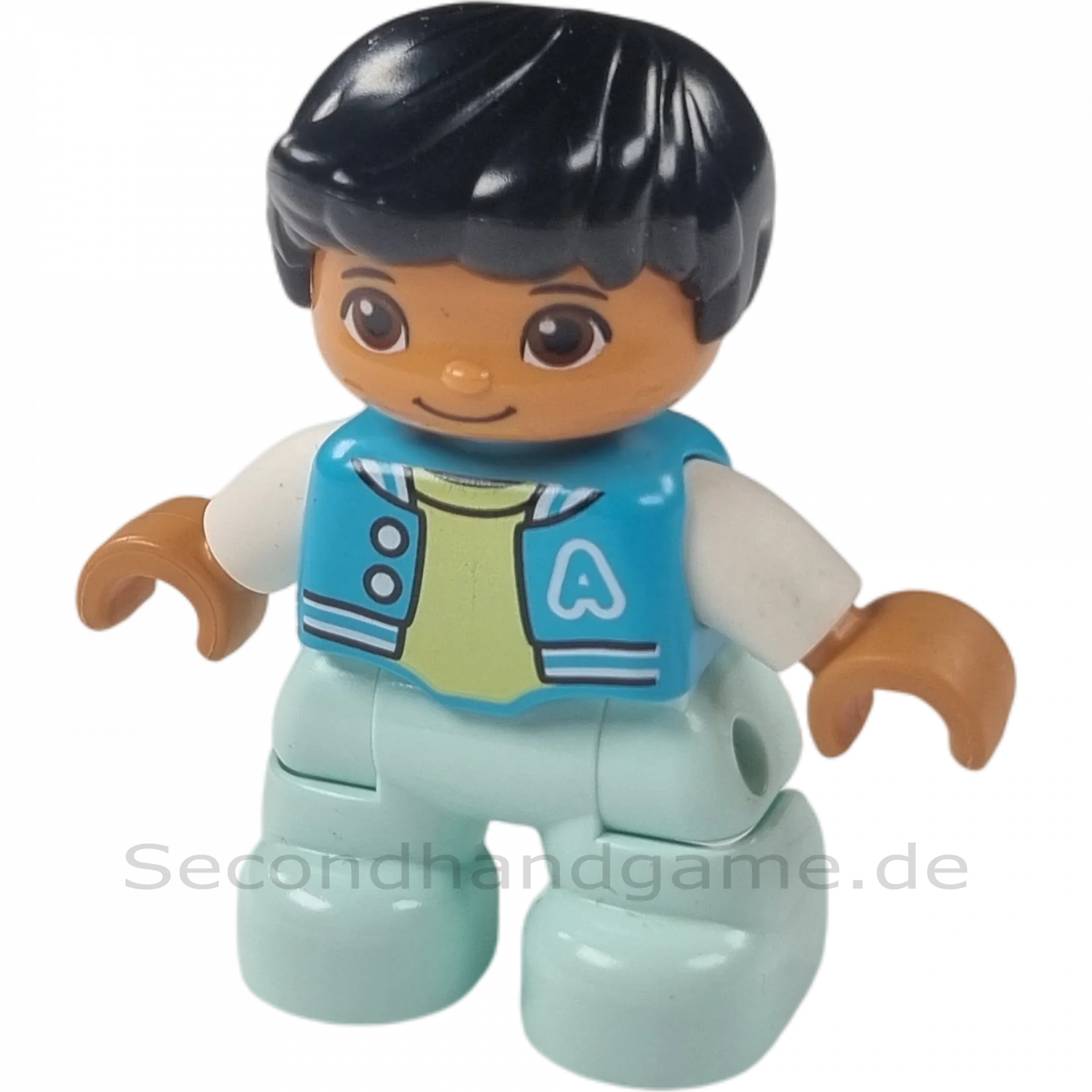 Lego Duplo Figur Junge Mintfarbene Hose Hellblaue Jacke