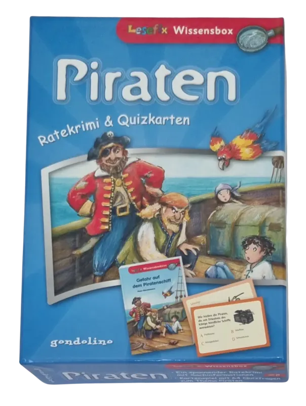 Gondolino Lesefix Piraten Ratekrimi & Quizkarten