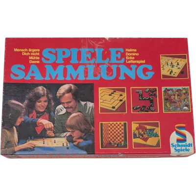 Schmidt Spielesammlung Mensch ärgere dich nicht, Mühle, Dame, Halma, Domino, Ecka, Leiterspiel 6021232
