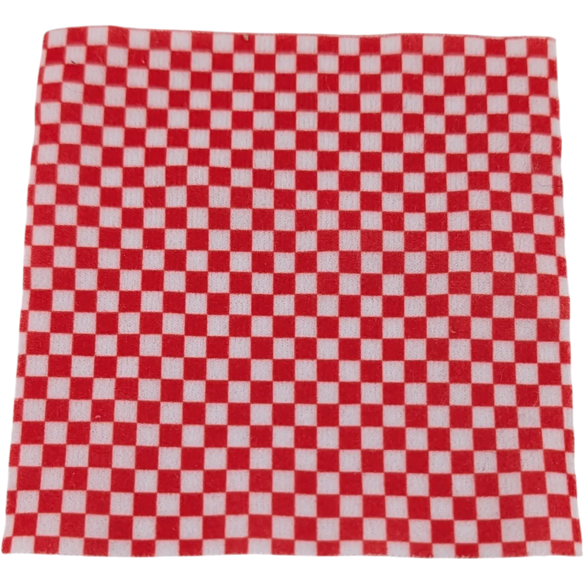 Lego Duplo Stoff Teppich Deko Haus Größe ca. 9x10cm Rot Weiß kariert