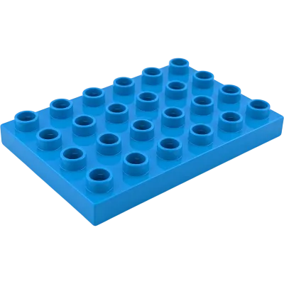 Lego Duplo 25549 Platte 4x6 Mittelblau