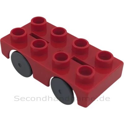 Lego Duplo 31202 Roter Unterbau mit grauen Rädern Rennwagen Hochbahn