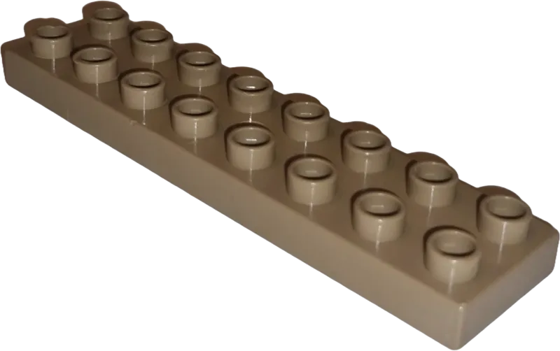 Lego Duplo 44524 Platte 2x8 Hellbraun