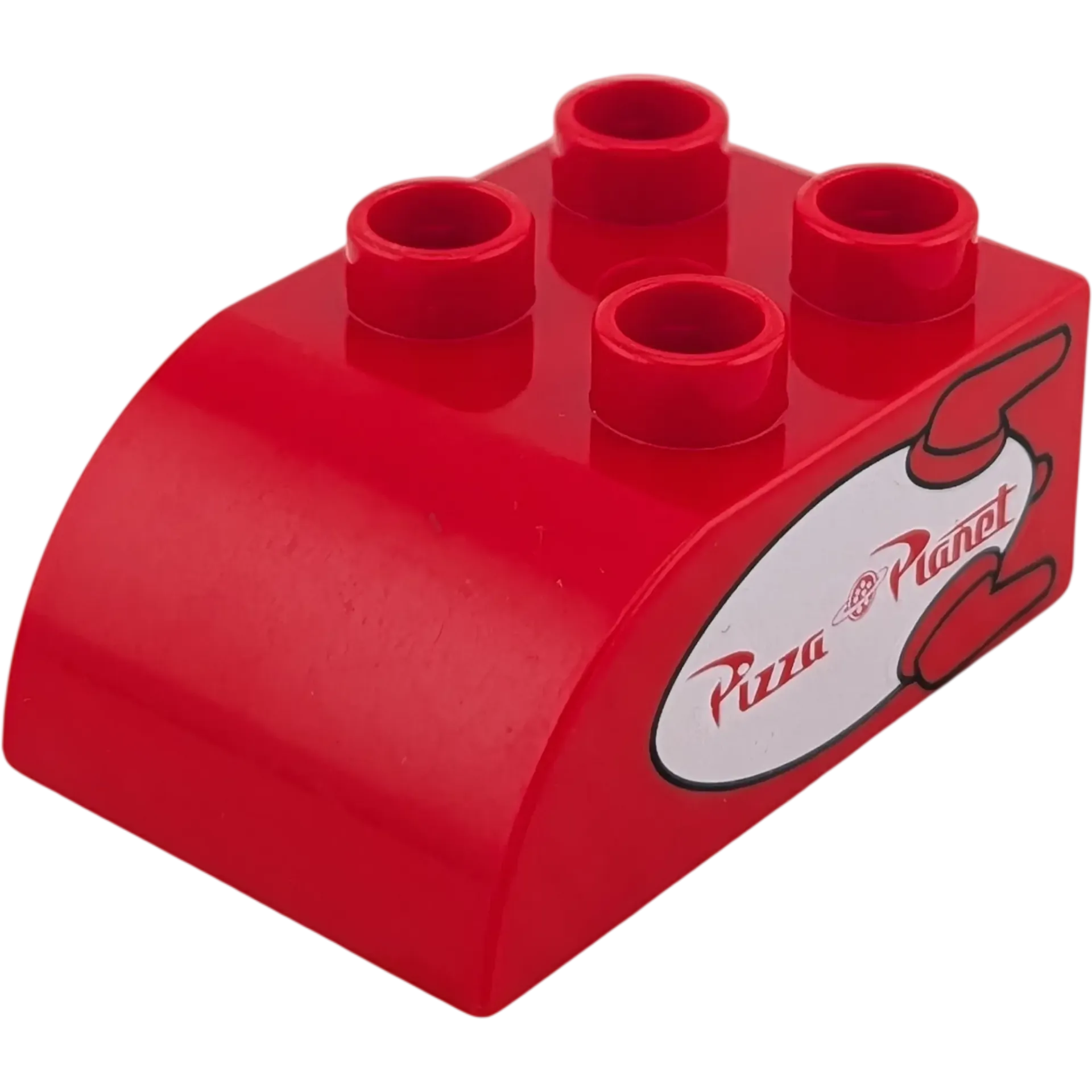 Lego Duplo 2x3 Dachstein 2302 Rot mit Pizza Planet Rot