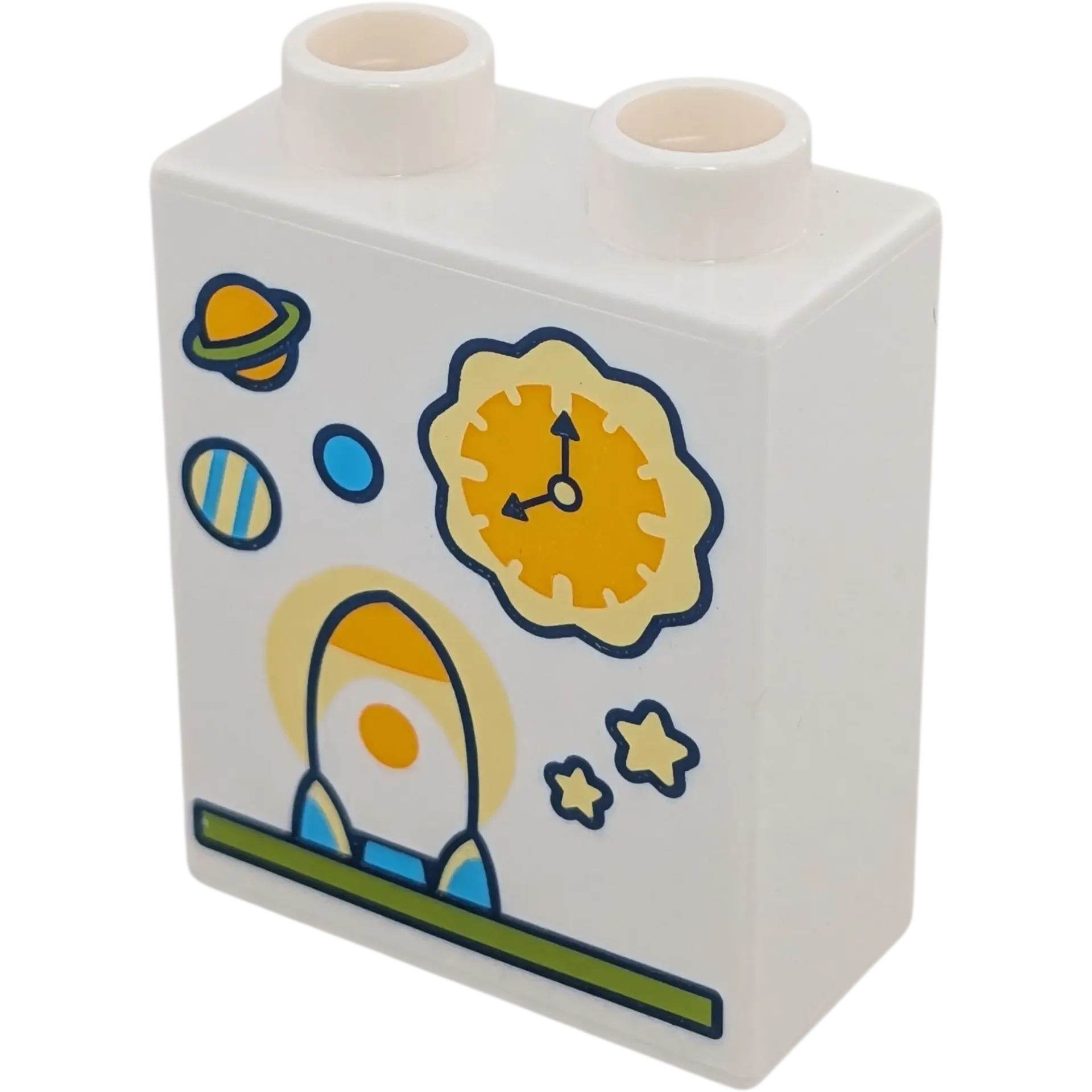 Lego Duplo 4066 Weiß mit Rakete Planeten und Sonnenuhr Sterne