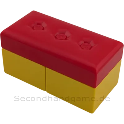 Lego Duplo Sofa Couch Wohnlandschaft rote Sitzkissen, gelbe Bank