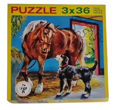 Pestalozzi-Verlag 3 Legespiel Puzzle 3 x 36 Teile Tiere auf dem Bauernhof 6251501