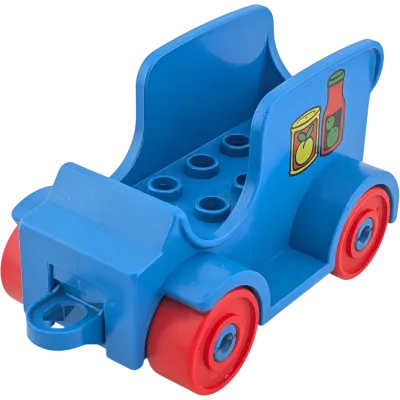 Lego Duplo Auto Getränke Lieferant Lieferwagen Blau B-Ware