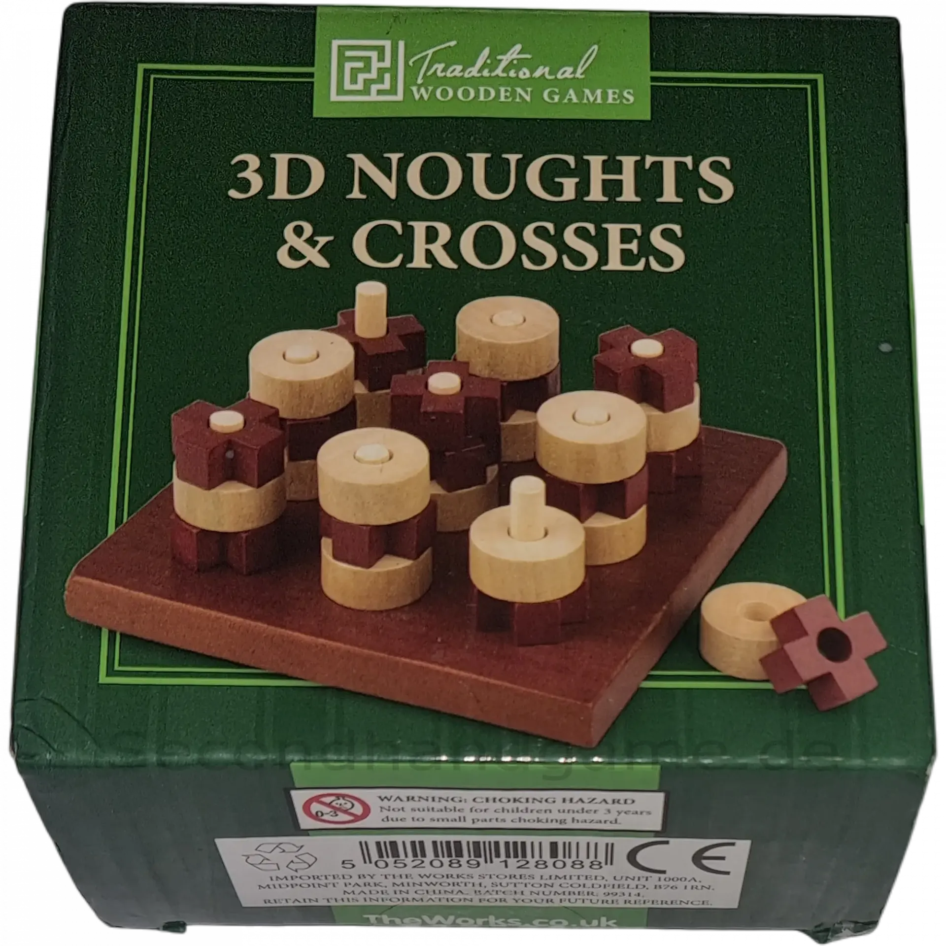 Traditional wooden Games Vier gewinnt 3D Noughts & Crosses