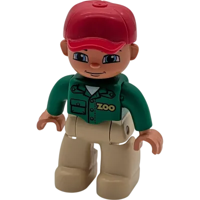 Lego Duplo Figur Mann 47394 Zoo Mitarbeiter Tierpfleger