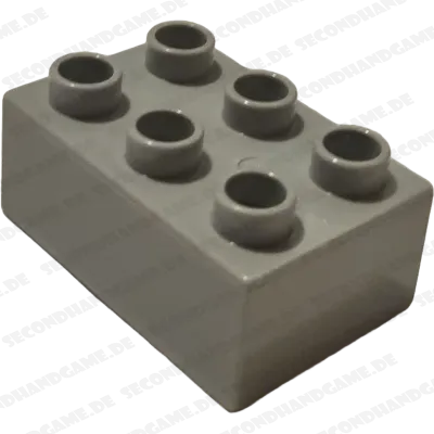 Lego Duplo 87084 Stein 2x3 Hellgrau