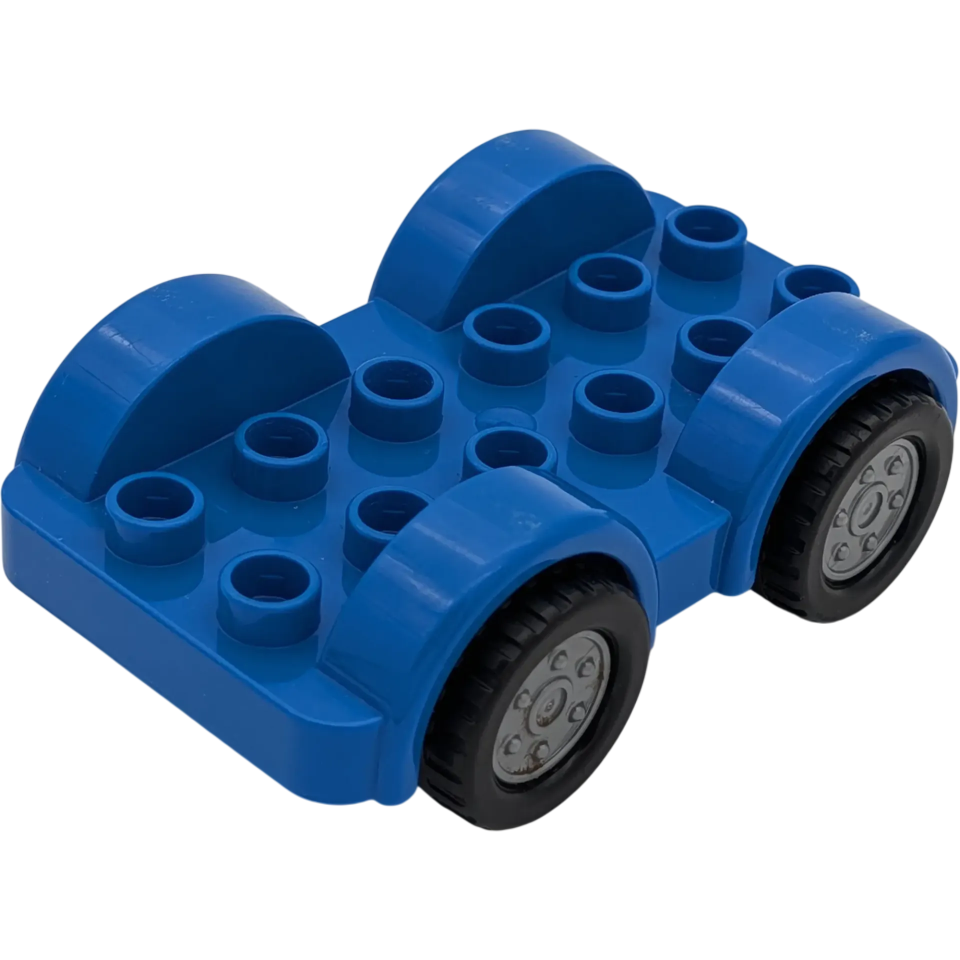 Lego Duplo 11841 Auto Dunkelblau Schwarz Silberne Räder Unterteil Fahrzeug