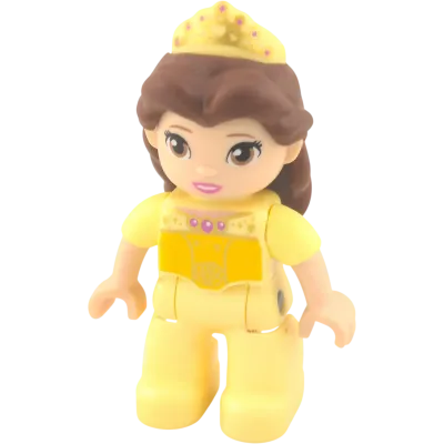 Lego Duplo 430J8 Disney Prinzessin in Gelb Gold Die schöne und das Biest