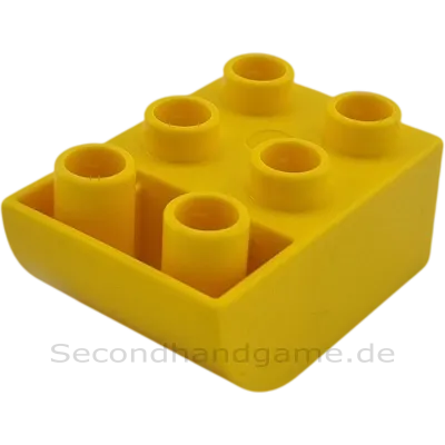 Lego Duplo 98252 Stein 2x3 gebogene Unterseite Gelb