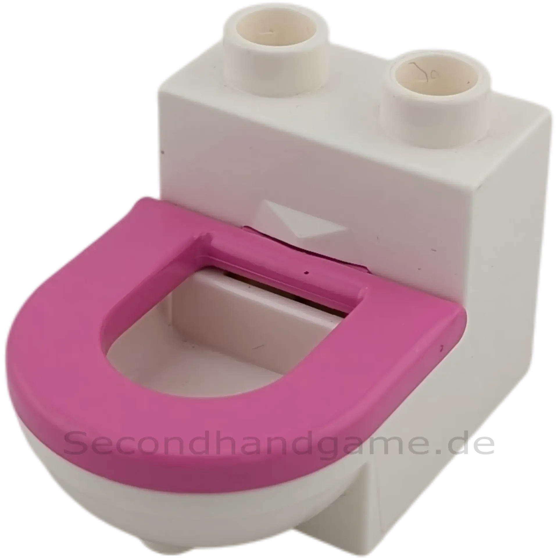 Lego Duplo 4911 Toilette Weiß Pink Deckel beweglich
