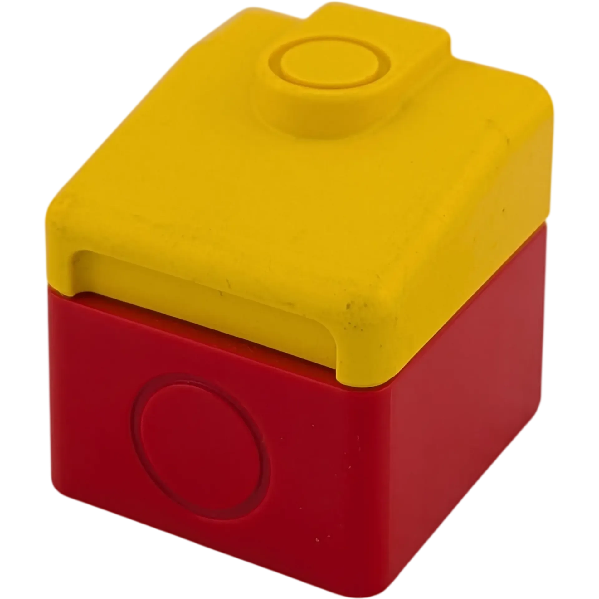 Lego Duplo 6409 Aufsatz Zug Rot Gelb Kabinen Druckknopf Lokomotive Elektrische Diesel Lok Ersatzteil