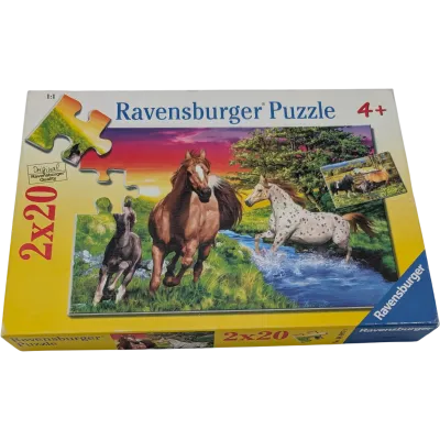 Ravensburger Puzzle 2x20 Teile 08907 Pferdewelt 
