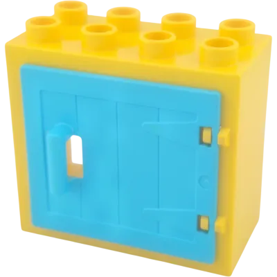 Lego Duplo 61649 Fensterrahmen Gelb mit azurfarbener Tür