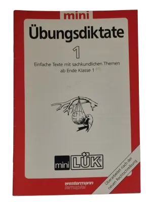 Lük Übungsdiktate Ab Ende Klasse 1